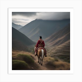 Man On Horseback Art Print