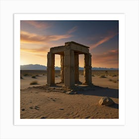 Egyptian Temple Art Print