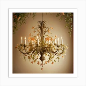 Lily Chandelier Art Print