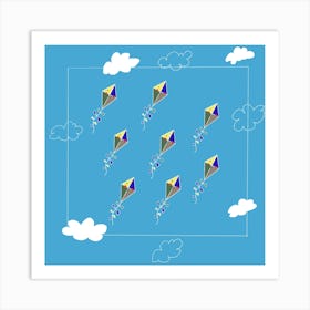 Kites In The Sky Art Print