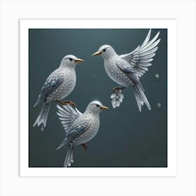 1000013970 Diamond birds Art Print