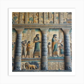 Sumerian Mural99 Art Print