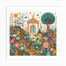 Garden In Bloom 3 Art Print