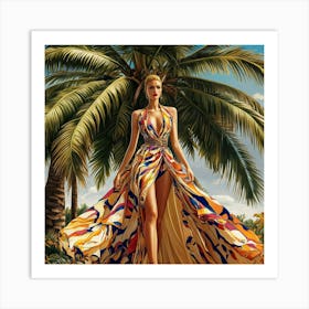 A Stunning And Vibrant Illustration Of A Fashion F Ortcwavctu Qqnsmw 8fg Jljd6nu6sj6ekuior7jdca Art Print