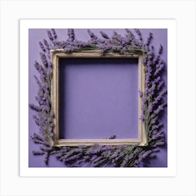 Lavender Frame Art Print