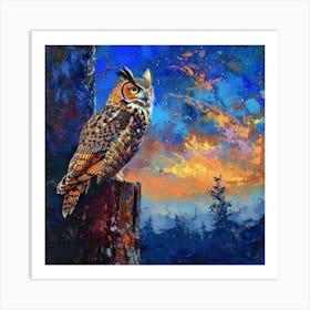 Great Horned Owl 7 Art Print