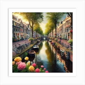 Amsterdam Canal 4 Art Print