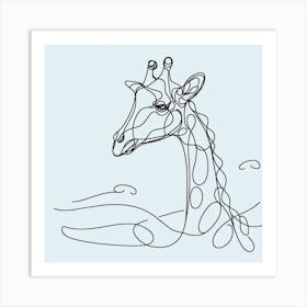 Giraffe Picasso style 3 Art Print