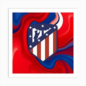 Atlético de Madrid Logo Wall Art 10 Art Print