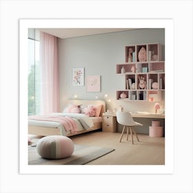 Girl'S Bedroom 4 Art Print