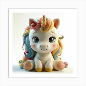 Cute Unicorn 875 Art Print