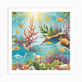 Under The Sea 3 Art Print