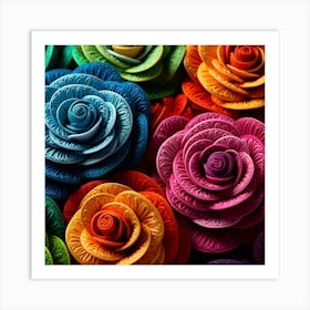 Paper Roses 7 Art Print