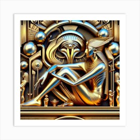 Egyptian Art Deco 12 Art Print