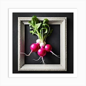 Radish As A Frame (43) Art Print