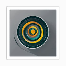 Design Of Professional Logo Featuring Two Hoops In (2) Art Print