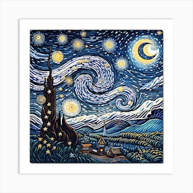 Starry Night 1 Art Print