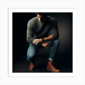 Portrait Of A Man 2 Art Print