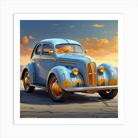 Vintage Car Art Print