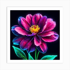 Artistic Red Flower Art Print