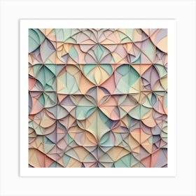 Abstract Geometrical Pattern Art Print