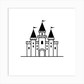 Castle Icon Art Print