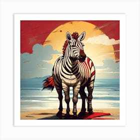 Zebra 2 Art Print