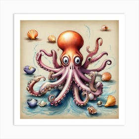 Octopus 73 Art Print