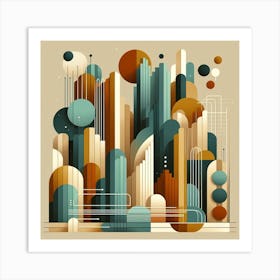 Abstract Cityscape Art Print