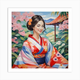 Asian Woman 2 Art Print