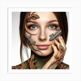 Lizards 5 Art Print