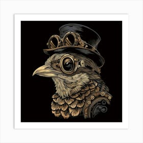 Steampunk Bird 3 Art Print