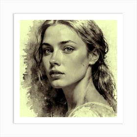 Portrait Of A Young Woman 12 Art Print