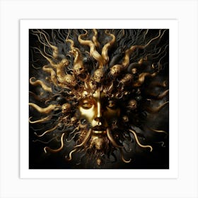 Satan'S Head Art Print