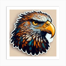 Eagle Head Art Print