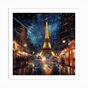 Paris At Night 11 Art Print