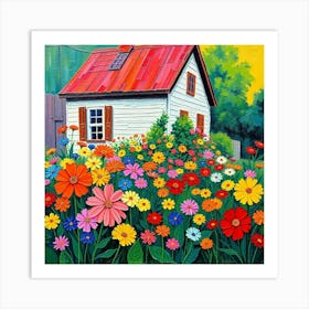 House In The Garden 9 Art Print