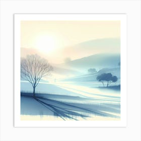 Landscape Painting 73 Art Print