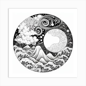 Yin Yang 64 Art Print