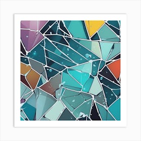 Abstract Mosaic Pattern Art Print