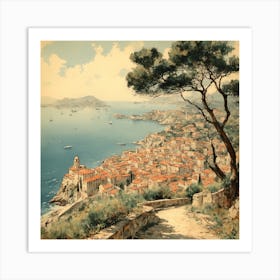 View Of A Town Art Print