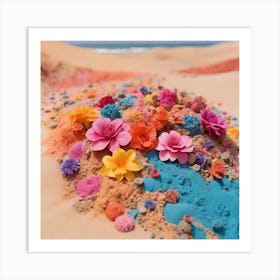 Colorful Sand Art Print