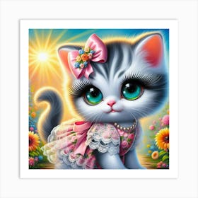 Cute Kitten 3 Art Print