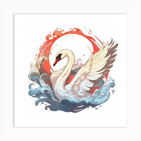 Swans Art Print