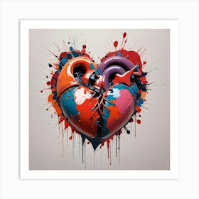 Heart Painting Art Print