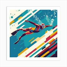 Scuba Diver 1 Art Print