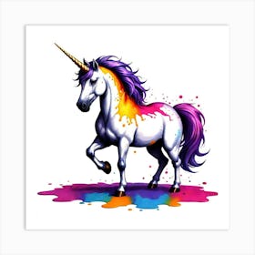 Unicorn Painting 5 Art Print