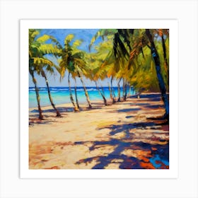 Beach Scene Art Print