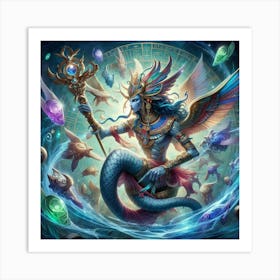 Ancient Egyptian God Seth 3 Art Print