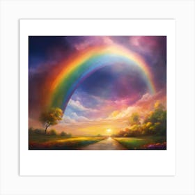 Rainbow In The Sky Art Print